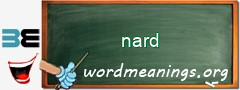WordMeaning blackboard for nard